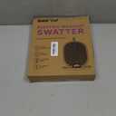 BALDR Electric Fly Swatter Racket, Foldable 2 in 1 Bug Zapper 3000V Powerful Mosquito Killer with Purple Attractant Trap Lamp, 1200mAh Type-C Rechargeable for Indoor Home Office Patio Camping (White)