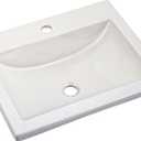 American Standard 0643001.020 Studio Drop in Sink with Center Faucet Holes, 7.00 in wide x 17.75 in tall x 21 in deep