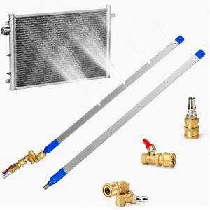 40" Radiator Cleaning Wand, Narrow Gap Cleaner with Dual Water & Air Use