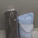 Ripeng 2 Pcs Round Cervical Roll Cylinder Bolster Neck Pillow and Memory Foam Lumbar Support Pillow for Bed Sleeping Lower Back Pain Support with Removable Washable Cover