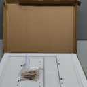 14'' * 18'' Recessed Medicine Cabinet Wall Niche Wood, 2-Tier Bathroom Niche Insert for Drywall, in Wall Shelf Medicine Cabinets Replacement, for Living Room, Bathroom Storage (Chalk White)