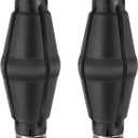 2 Pcs 1350 Rubber Torque Arrestor 1" to 1-1/4" Expandable Torque Arrestor for Well Pump Water Pump Accessories, Adjustable to Well Pipe Casings from 4" to 8" ID (Black)