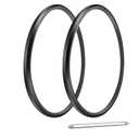 Wheelchair Rear Wheel Replacement Tire, 24 "X 1" Universal Flat-Free Polyurethane Tire,Equipped with installation tools, Wheelchair accessories for all brands(1 Pair)