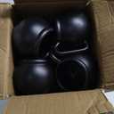 12/24 Pcs Halloween Cauldron Mug 12 oz Black Plastic Cauldron Candy Pot Kettle Witch Brew Mugs Halloween Party Cups Witch Party Supplies (12)