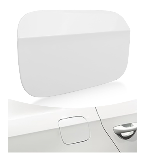 Fuel Gas Tank Cap Cover Fit for VW Volkswagen Passat 2012 2013 2014 2015 2016 2017 2018, Fuel Filler Door Lid Replace 561809857, White