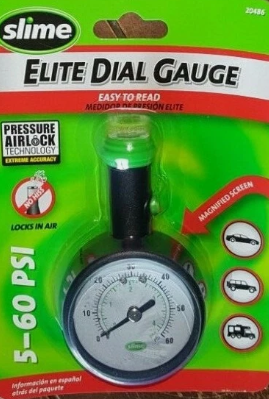 Slime Elite Dial Gauge Easy To Read (5-60 PSI)