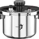 TIBORANG 6.3 QT Stainless Steel Pressure Cooker, Family Size for 2-3 People