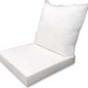 Pack of 2 Cushions and 2 Packs Pillows and One Brown Pillowcase with a Zipper, Patio, Home, Living Room or Any Another Place, 2x2'