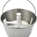 2.1 Quart Stainless Steel Mixing Bowl, Replacement Mixing Blade/Churn Blade/Ice Cream Paddle for Whynter ICM-201SB ice cream maker