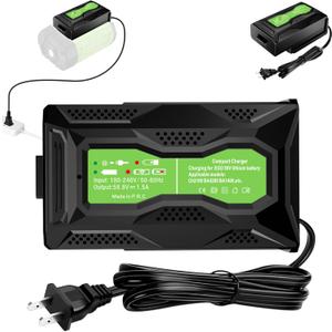 Mini Rapid Charger for EGO 56V Battery, Replacement for EGO Charger 56V Max BA2800 BA4200 BA4200T BA1400 BA1400T BA5600T BA1120 BA2240 Battery