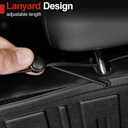 Cargo Mat with Backrest Mat for 2017-2023 GMC Acadia All Weather Black TPE Cargo Liner for GMC Acadia Denali Accessories 2023 2022 2021