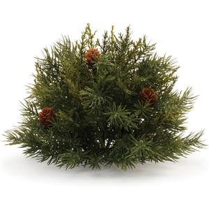Pine Half Orb (Set of 2) 6.5" D Plastic