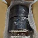 Festiva 200Pcs Black Gold Dessert Plates 6.3" with Plastic Forks 5"- Small Disposable Plates- Dessert/Cake/Appetizer Plastic Plates include 100Plates 100Forks for Tea Party & Birthday