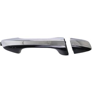 Front Right Exterior Door Handle Chrome with Black Painted Compatible with Kia Optima 2016-2019