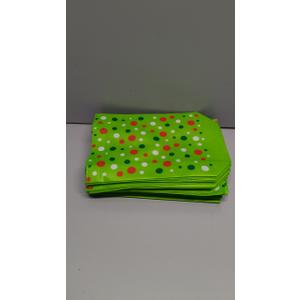 20Pcs Christmas Gift Bags with Handles Treat Bags Reusable Green Non-woven Gift Bag for Christmas Party Favors Supplies Holiday Celebrations