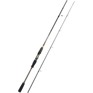 6’0” Spinning Fishing Rod, Medium Power Fast Action, 2-Piece Carbon Fiber Spinning Rod, 8-16LB Line Weight, 0.28-1.3oz Lure Weight, 5+1 Stainless Steel Ceramic Guides