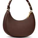 Vantamo Crescent Bags For Women with RFID Protection, Half Moon Clutch Purses for Women with Anti-Theft Clip for Extra Safety