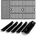 Criditpid DGH474CRP Replacement Parts for Dyna Glo 5 Burner DGH474CRP, DGH485CRP, DGH483CRP, DGH474CRP-D, 70-01-911 Grill Grates and Heat Plates Shield 70-02-411, 70-02-412 for Dyna-glo Grill Parts.
