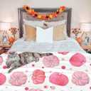Fall Blanket Cute Pink Pumpkin Polka Dot Autumn Throw Blankets Elegant Fall Throws for Kids Adults Soft Warm Cozy Flannel for Sofa Bedding Thanksgiving Gifts Harvest Decorations 40x50 in