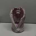 Glass Cloche Bell Jar with Wooden Base, 6 inch Diameter x 10 inch Height, Display Dome Cover for Plants and Decor (Old Wood Color Base)