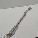 Kenney Nicholas Twist & Fit No Tools Tension Curtain Rod, 48 to 84 Inches, Brushed Nickel Silver Extendable, Easy Install