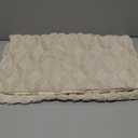 Pack of 2 Faux Wool Throw Pillow Covers 16x16 Inches Decorative Farmhouse Velvet Couch Pillow Case Soft Plush Square Boho Cushion Pillowcase, Beige, Size 12 x 19"