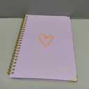 2026 Planner, Jan.2026 - Dec.2026 Weekly Monthly Planner 6.25"x8.5" with Page Tabs, Calendar Hardcover with Inner Pocket, Elastic Band, Twin-Wire Binding, Bookmark, Purple Love Heart