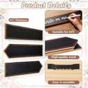 3 Pcs Blank Wooden Arrow Chalkboard Signs for Craft, Dark Brown, 20 x 4 inches