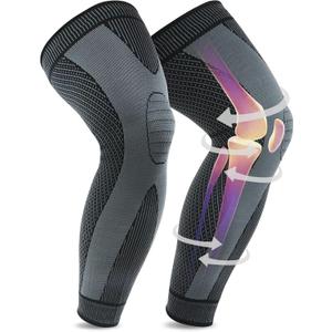 beister Full Leg Sleeve, Knee Braces for Knee Pain Women & Men, Knee Compression Sleeves, Knee Support for Meniscus Tear, ACL, Arthritis, Joint Pain Relief,Sport (Pair) (Large, Black)