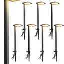 SUNVIE Low Voltage Landscape Lighting with Connectors 5W Anti-Glare LED Pathway Lights Wired Waterproof Outdoor Landscape Path Lights for Walkway Yard Garden Patio ETL Listed Cord, 8 Pack