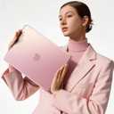 Soonjet Invisible Armor for MacBook Neo Case 13 inch 2026 New A3404 | Official Blush Clear | Anti-Scratch & Fingerprint | Pink Laptop Cover Protective Hard Shell | Mac Accessories Student & Travel