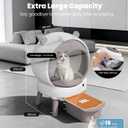 Self Cleaning Litter Box for Multiple Cats, 15L Large Automatic Litter Box with Smart APP Control, 35dB Ultra-Quiet Self-Cleaning Cat Litter Box, Dual Safety Infrared Sensors, Smell-Free, Pink-A