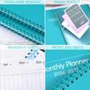 5 x 2026-2027 Monthly Planner - 2026-2027 Planner from January 2026 to December 2027, 8.5'' x 11'', 2-Year Planners with Inner Pocket (Blue)