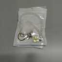 2 x Fashion 8" Handmade Crystal Wristlet Lanyard,Premium Bling Keychain Lanyard,Waterproof Plush Ball Rhinestone Waist Lanyard For Women(1 Clear)