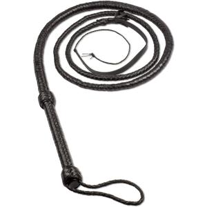 HADZAM Professional Equestrian Bull Whip for Horse Communication & Livestock Guidance - Premium Cowhide Leather Sport Whip for Equestrian Arts & Cattle Guidance