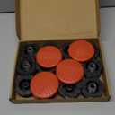 Weed Wacker String for Black and Decker Spool Line Weed Eater String AF-100 Replacement Spool, Automatic Feed Trimmer Line with Nylon Tensile Strength for Clipping Garden (12Spools + 4Caps+4Springs)