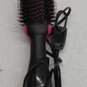 REVLON One-Step Volumizer Hair Dryer and Styler, for Less Frizz, More Shine, and Reduced Heat Damage for Salon Style Round Brush for Blowout, Black (1.0 VOLUMIZER)