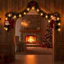 2 Pack Battery Operated Fairy String Lights for Christmas Tree Decorations, 7FT 20LED Santa String Lights for Indoor Christmas Tree Garland DecorWarm White