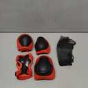 WayEee 6PCS Kids Protective Gear Set, Knee Pads for Kids 3-14 Years Old, Toddler Knee Pads and Elbow Pads, Wrist Guards Set, Skating Cycling Bike Rollerblading Scooter, Upgraded & Durable Material (Red)