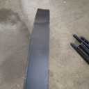 42" Round Patio Table with Umbrella Hole, Metal Outdoor Dining Table for Garden, Backyard and Deck, 4 Person Round Patio Dining Table for Outside, Walnut