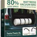 Memory Foam Mattress Vacuum Bag for Moving and Storage  Heavy Duty Compression Bag with Straps, Vacuum Bag for Memory Foam Mattress (Twin/Twin-XL)
