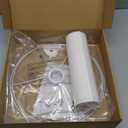 White Lamp Shade, Large Drum Lampshade 13" Top x 13" Bottom x 11" High (Spider), Replacement Lamp Shade Natural Linen Hand Crafted for Table Lamps Floor Lamps Chandelier Lamp, Easy Assembly Required