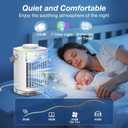 Portable Air Conditioners, Mini Air Conditioner with Remote Large Water Tank, Spray Ports,3 Wind Speeds,3 Timers Auto-Off, Colorful Lights,Portable Ac Units for Room Camping Car Office (White)