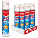 Colgate Kids Toothpaste Pump with Fluoride, Bulk 6 Pack, 4.4 oz