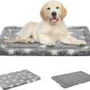 EMPSIGN Dog Crate Pad - Reversible Kennel Mat (Cool & Warm), Machine Washable, Cozy Star Pattern Sleeping Pad for Small Medium Large Dogs, All-Season Pet Bed, Suitable for 30"x20" Dog Crate, Grey (M (29.1"x17.7"x1.1"))
