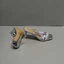 DREAM PAIRS Womens High Stilettos Heels Open Toe Square Sandals Ankle Strap Pumps Sexy Comfort Strappy Dress Shoes Party Wedding Heeled Sandals (8, Silver)