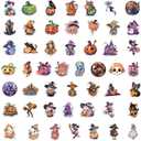 7 x Cute Stickers for Kids, Stickers for Water Bottles,Vinyl Waterproof Aesthetic Laptop Sticker Pack Classroom Prizes Skateboard for Teens Girls Students (Halloween)