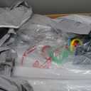 LUTIKIANG 79" x 71" Baby Playpen with Upgrade Mat, Portable Play Yard for Babies and Toddlers, Extra Large Baby Gate Playpen, Play Pin, Fence Area, Includes Ocean Balls, Pulling Rings (Grey)