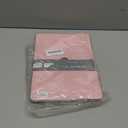 Seorsok Compatible with MacBook Air 13 Inch Case 2022-2018 Release A1932 A2179 M1 A2337,Elegant Leather Plastic Hard Shell Case Transparent Keyboard Cover,Pink Woven Fabric No Logo Cutout Design