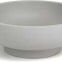 Large Decorative Concrete Bowl, Modern Handicraft Bowls for Home Decor, Decorative Fruit Bowl for Kitchen Counter, Stylish Key Bowl for Entry Table, Gray